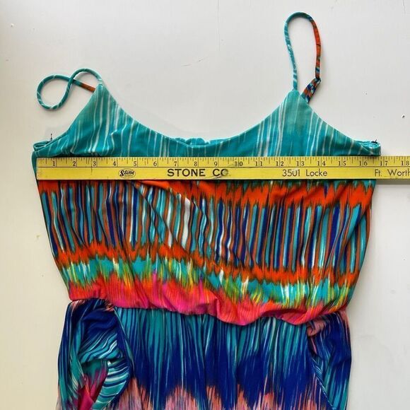 Bisou Bisou Michele Bohbot Blouson Adjustable Strap Maxi Dress - Picture 6 of 8